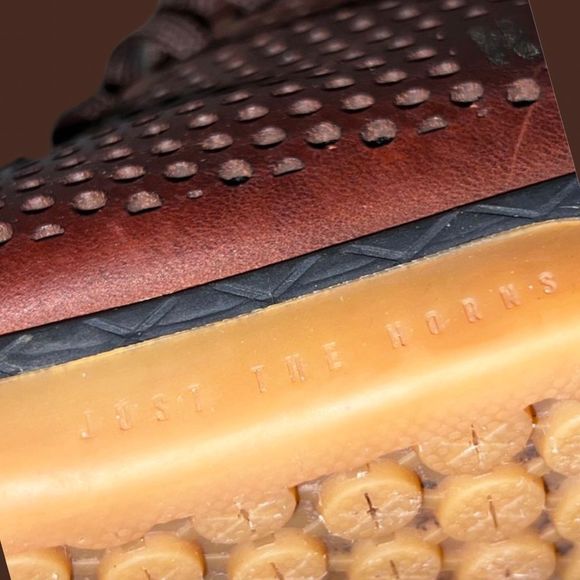 UNISEX HIGH-TOP COFFEE NOBULL LEATHER TRAINER SNEAKER SHOES SIZE W 7.5 M 6 - Picture 4 of 6